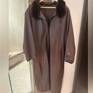 Luis Granada Super Soft Dark Brown Vintage Leather Coat